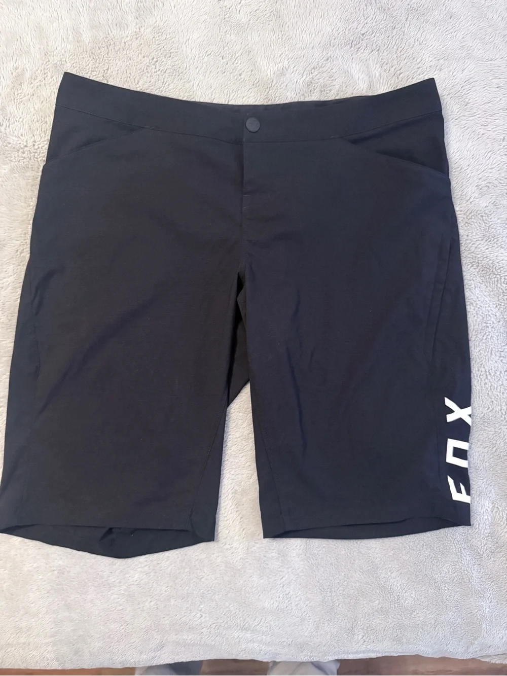 Fox Black Men's Cycling Hybrid Shorts with Side Logo